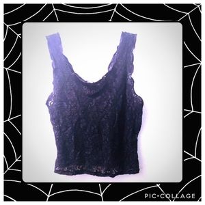 Black lace camisole sexy! Sz 2x